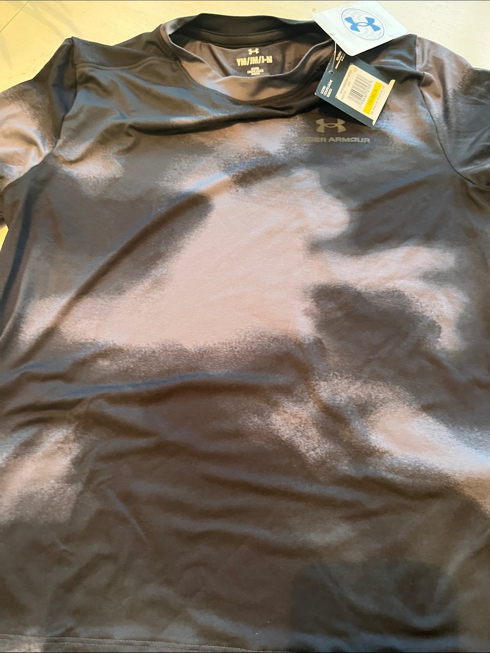 Under Armour Boy Black Short Sleeve Performance Tee